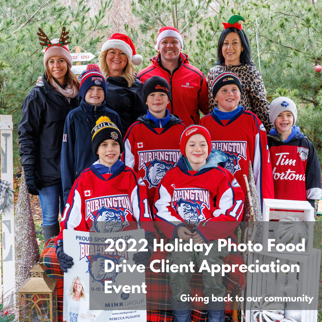 mink group holiday photo food drive 2022